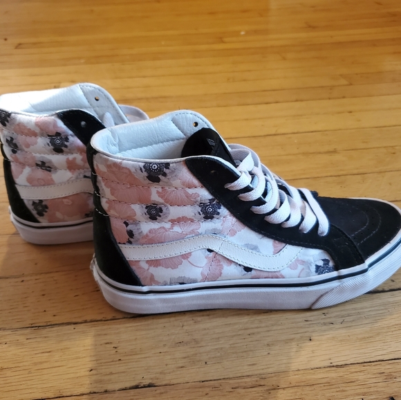 vans floral high tops